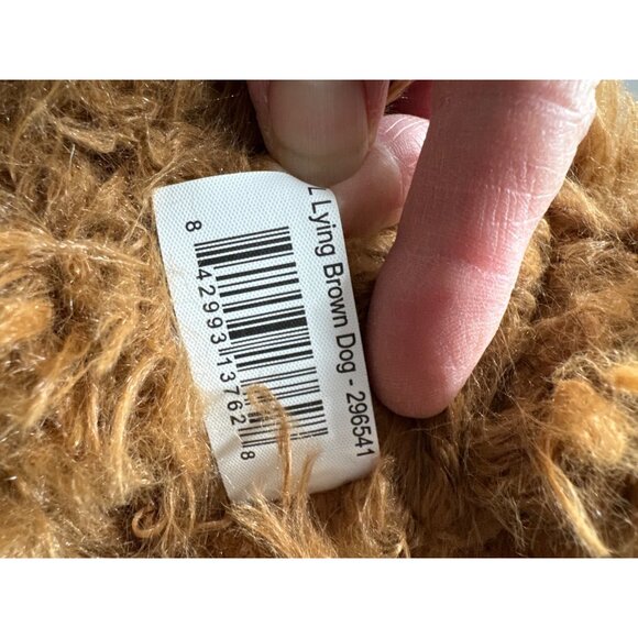 Walmart Large Laying Golden Doodle Fluffy Brown Dog Plush Toy 24” #296541 - Picture 7 of 10